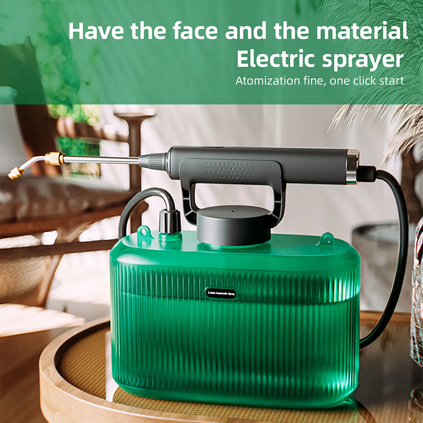 

Battery Powered Garden Sprayer 1.32 Gallon / 5L Electric Sprayer with USB Rechargeable Handle Portable Garden Sprayer with