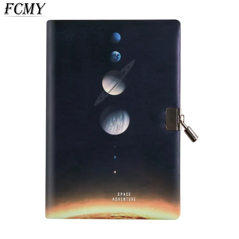 Diary Notebook with Lock Journal Wonderful Notepad Agenda Planner Organizer Cute Note BooK Back To School Traveler Sketchbook a5