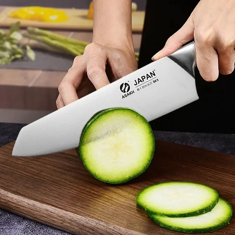 Japanese Kitchen Knives Set Stainless Steel Fish Fillet Meat Cleaver Chef Knife Sushi Knife Slicing Santoku Knife Cooking Tools