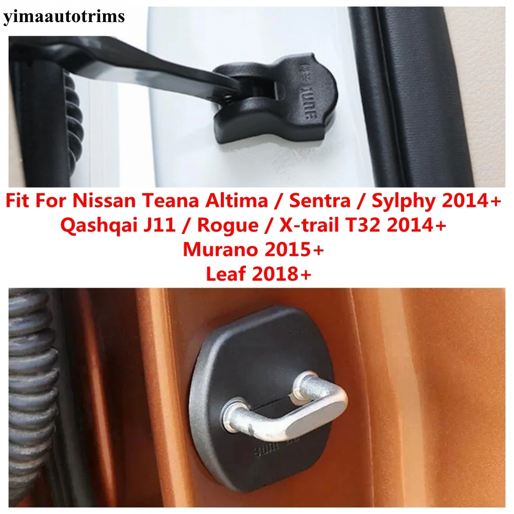 Door Lock Stop Limit Cover Accessories For Nissan Qashqai J11 /Rogue / X-trail T32 / Teana Altima Sentra / Sylphy / Murano /Leaf