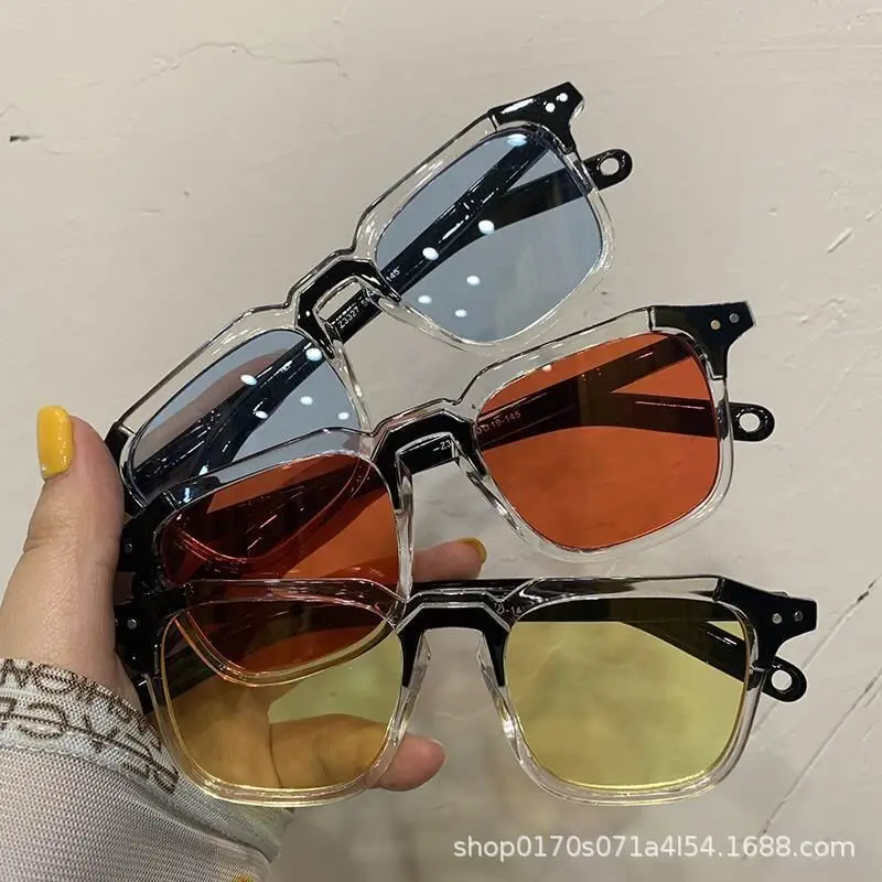 2024 nuovi occhiali da sole quadrati Vintage per uomo moda doppio ponte occhiali da sole occhiali da donna Trendy Brand Design Shades