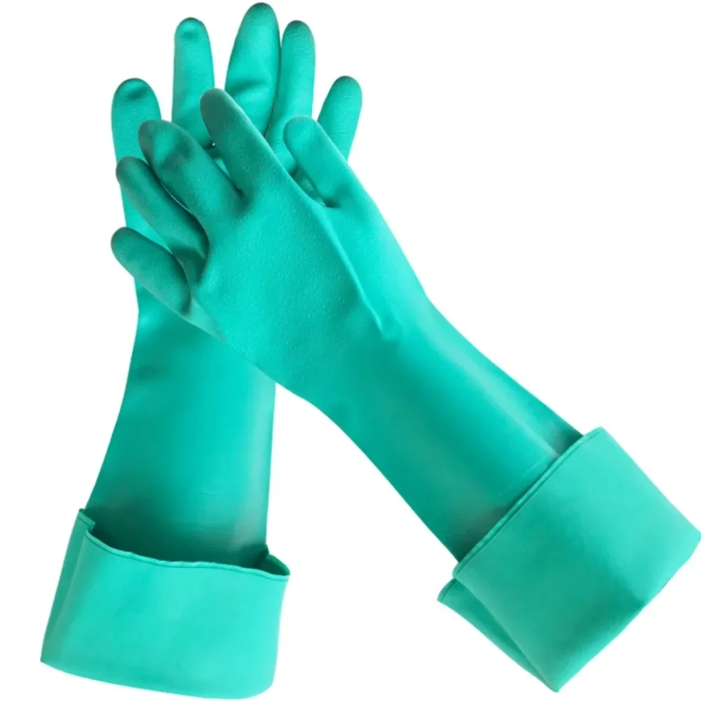 

High-Performance Green Nitrile Gloves Specifically Designed for Chemical Laboratories & Food Processing work out gloves luva