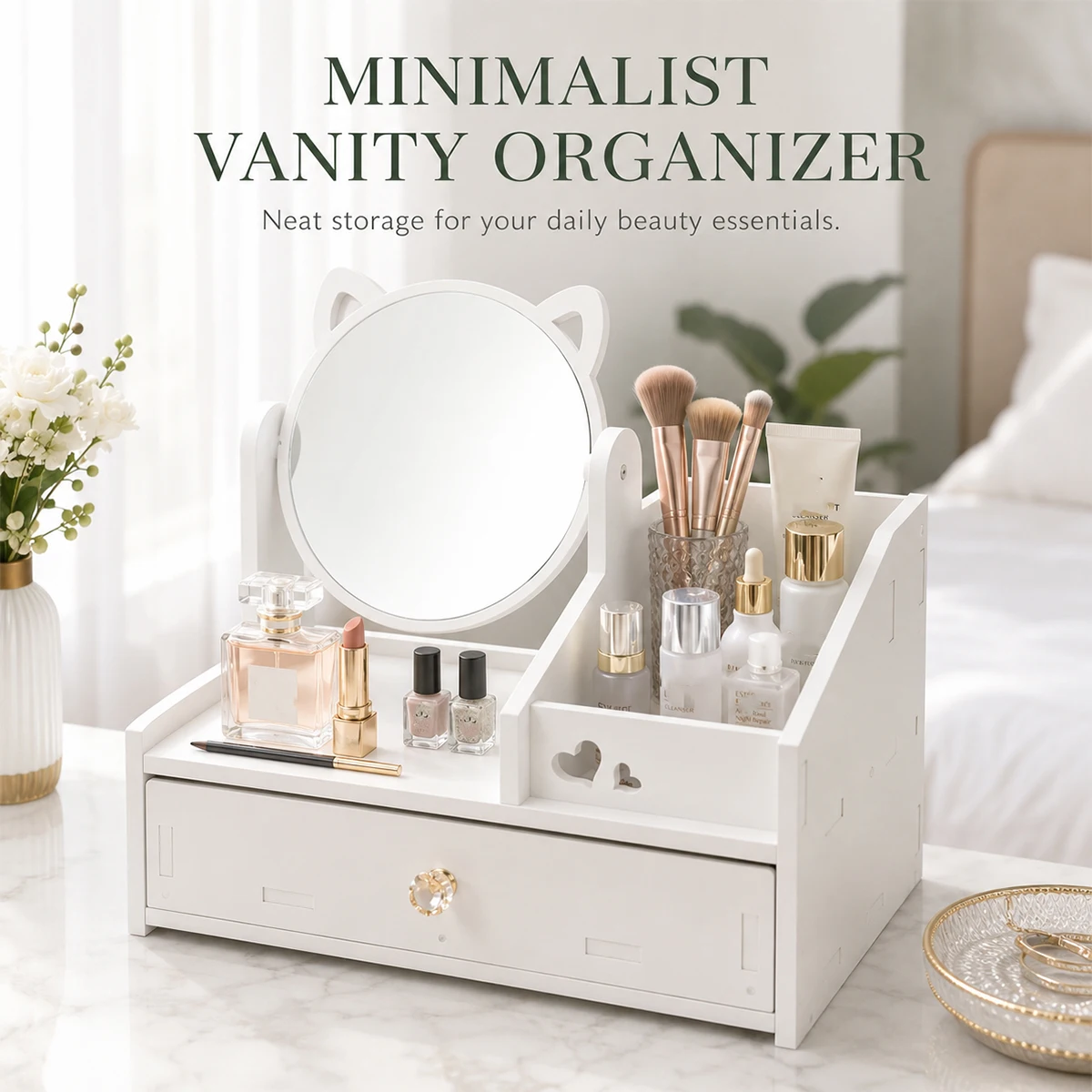 Skincare B Erl - Organizzatore per Trucchi a Forma di