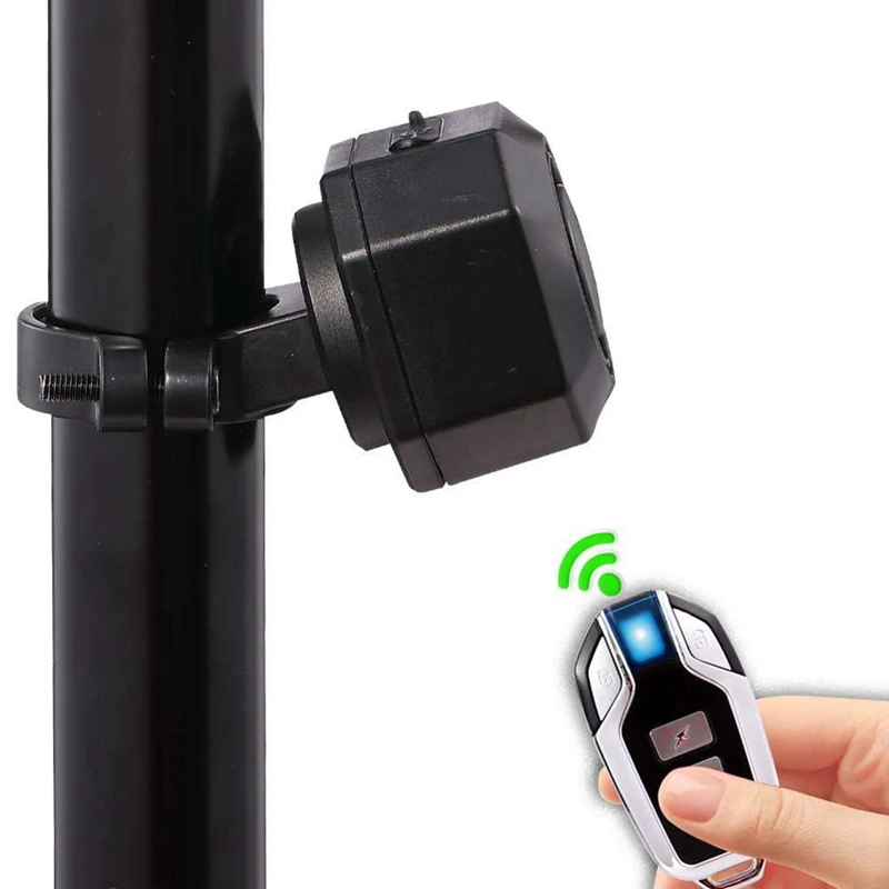 Alarma de carga USB inalámbrica, protector solar e impermeable, sensible y sensible, antirrobo para bicicleta