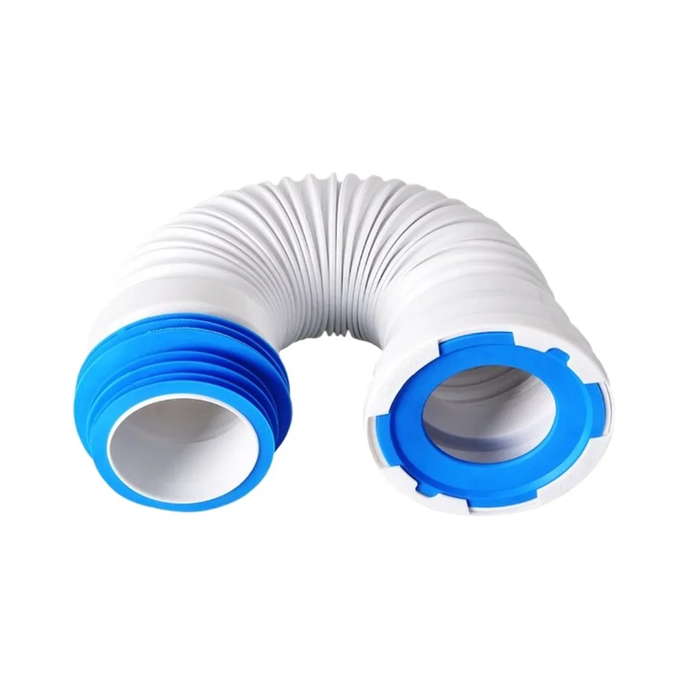 Flexible Drain Pipe for Toilet to Floor Drain Linkage Supporting Standard 110mm and 160mm Floor Drain Outlet Sizes