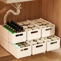 Versatile Expandable Storage Box - Retractable Plastic Organizer For Desk, Kitchen, Bedroom & Office Essentials