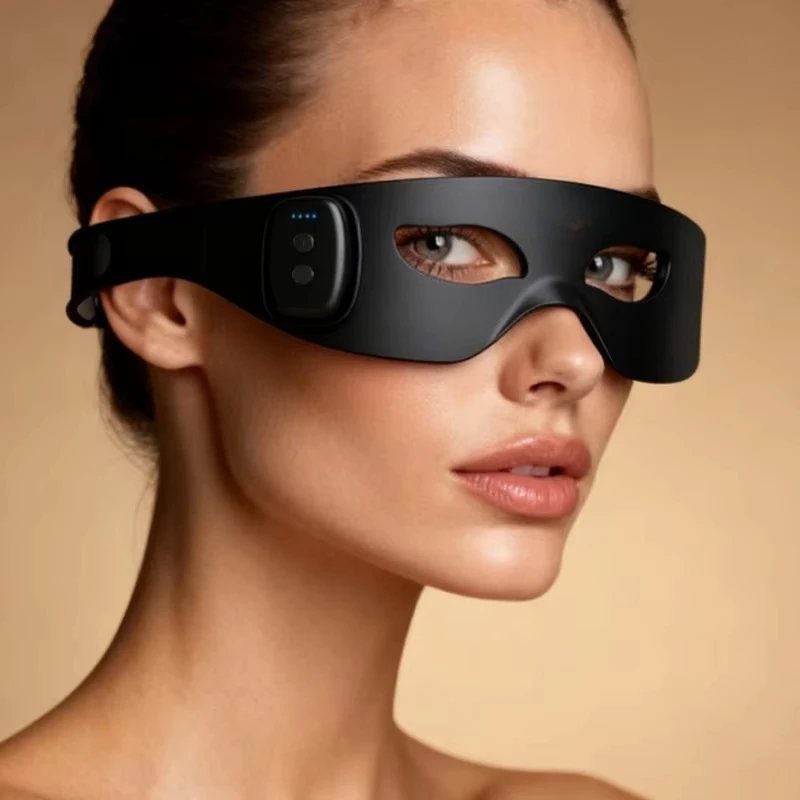 Red Light Therapy EMS Microcurrent Eye Massager Waterproof USB Rechargeable Anti-Puffiness Wrinkle Eye Care Device