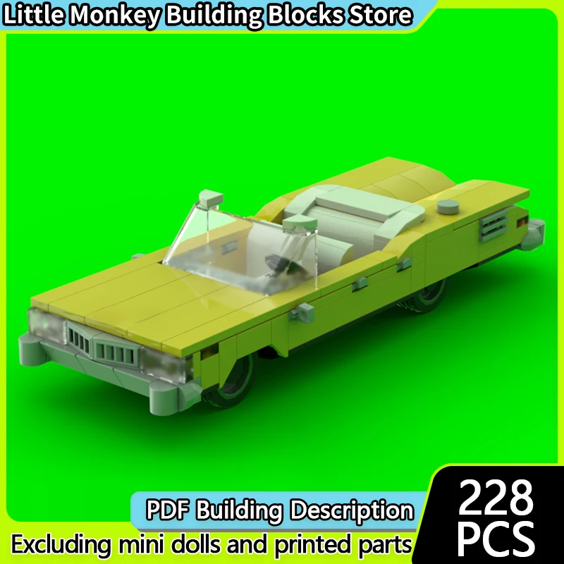 

LISpeed Racing Car Model MOC Building Bricks Luxury Convertible Car Modular Technology Children Holiday Gifts Assemble Toys Suit