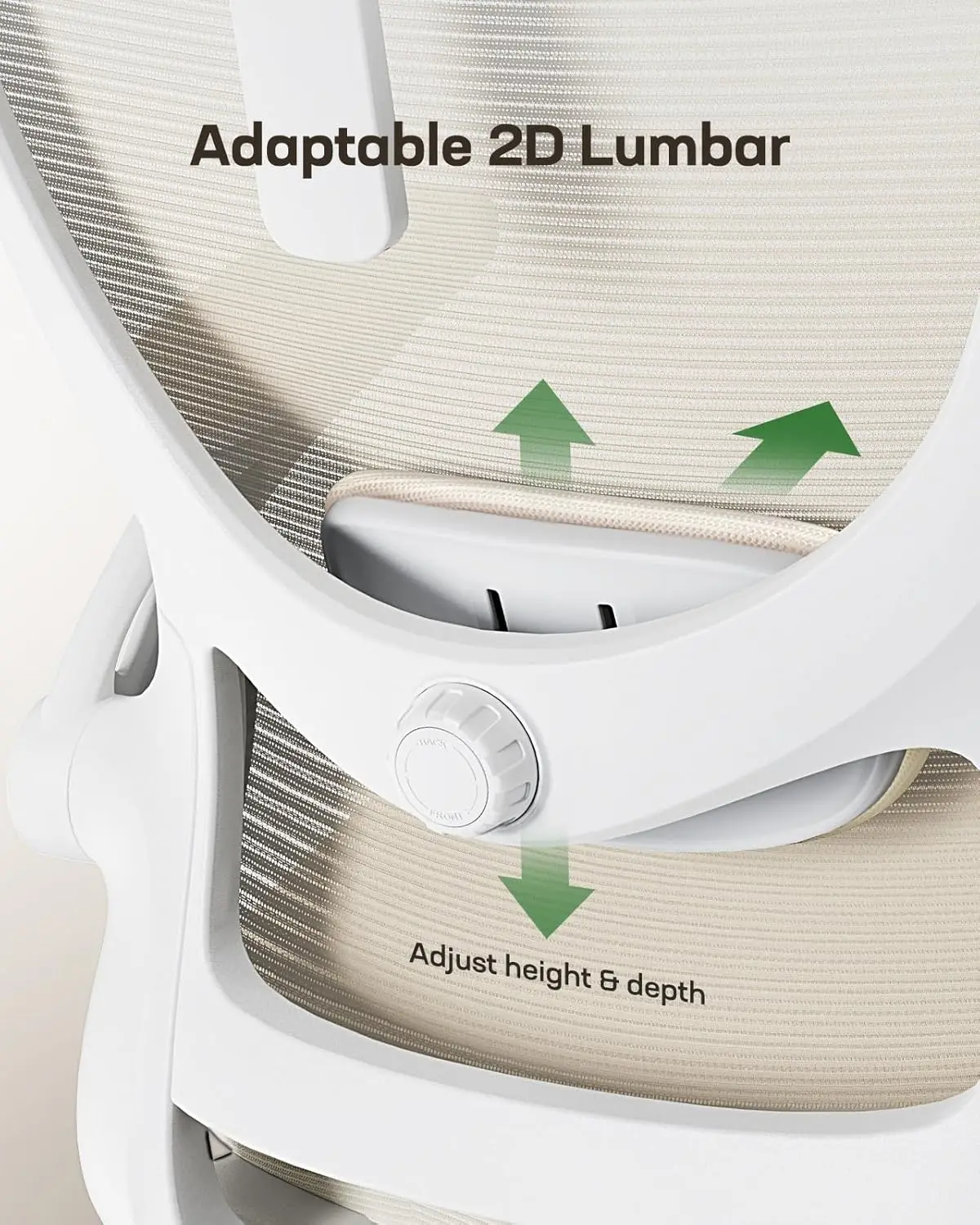 Ergonomic Office Chair: Office Computer Desk Chair with High Back Mesh and Adjustable Lumbar Support Rolling Work Swivel Task Ch