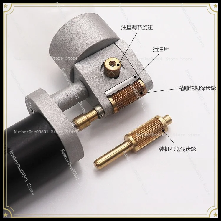 Handheld Adjustable Speed Leather Edge Oil Machine, Oil Arc Inner Outer Frame Design No Leakage for Leather Craft
