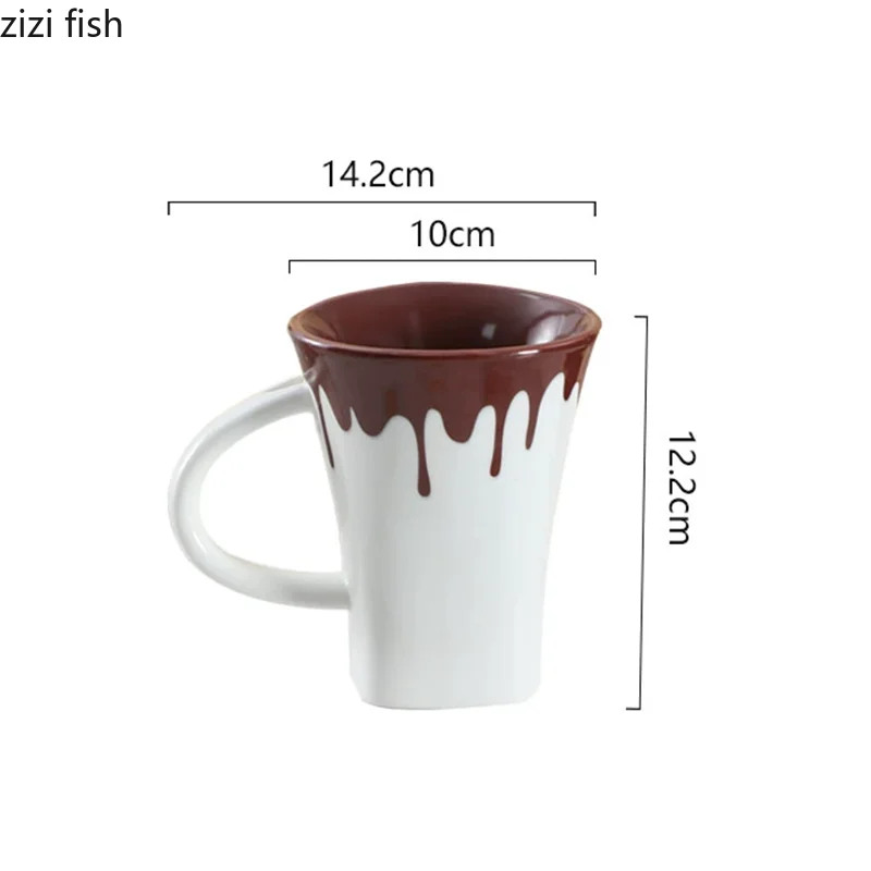 Ceramic Mugs Chocolate Cups Fondue Cup Cheese Cheese Heating Furnace Chocolate Melting Oven Coffee Cup Dessert Cups Milk Mugs