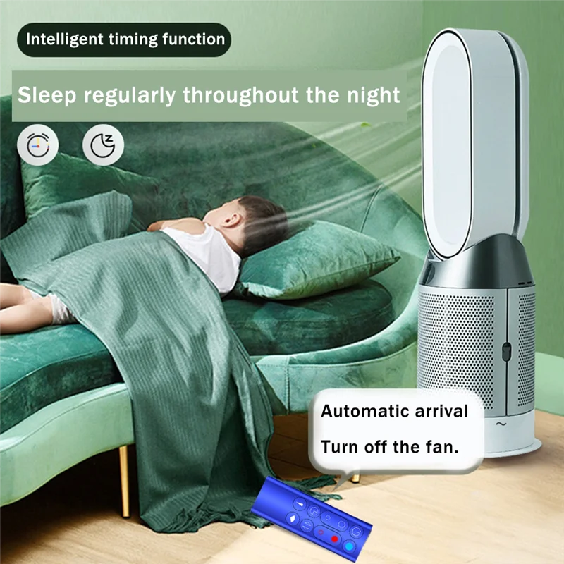 ร้อนเปลี่ยนรีโมทคอนโทรลเหมาะสําหรับ Dyson AM09 HP00 HP01 เครื่องฟอกอากาศ Leafless Fan รีโมทคอนโทรลสีดํา