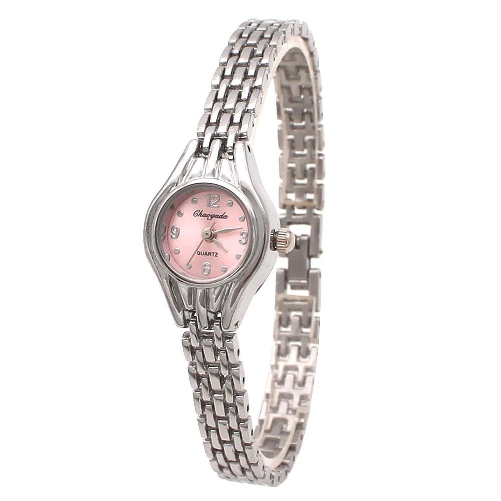 Montre-bracelet à quartz à petit cadran doré pour femme, montre-bracelet mignonne populaire, dames élégantes, chaud, 600