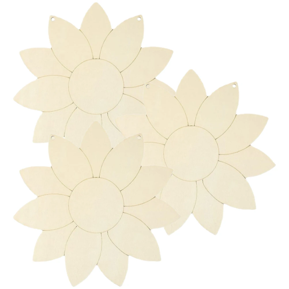 

3pcs Cutout Unfinished Wooden Slice Wood Decorations 1-30cm DIY Chips for Home Holiday Wall Garden Crafts Wooden Cutout Signs
