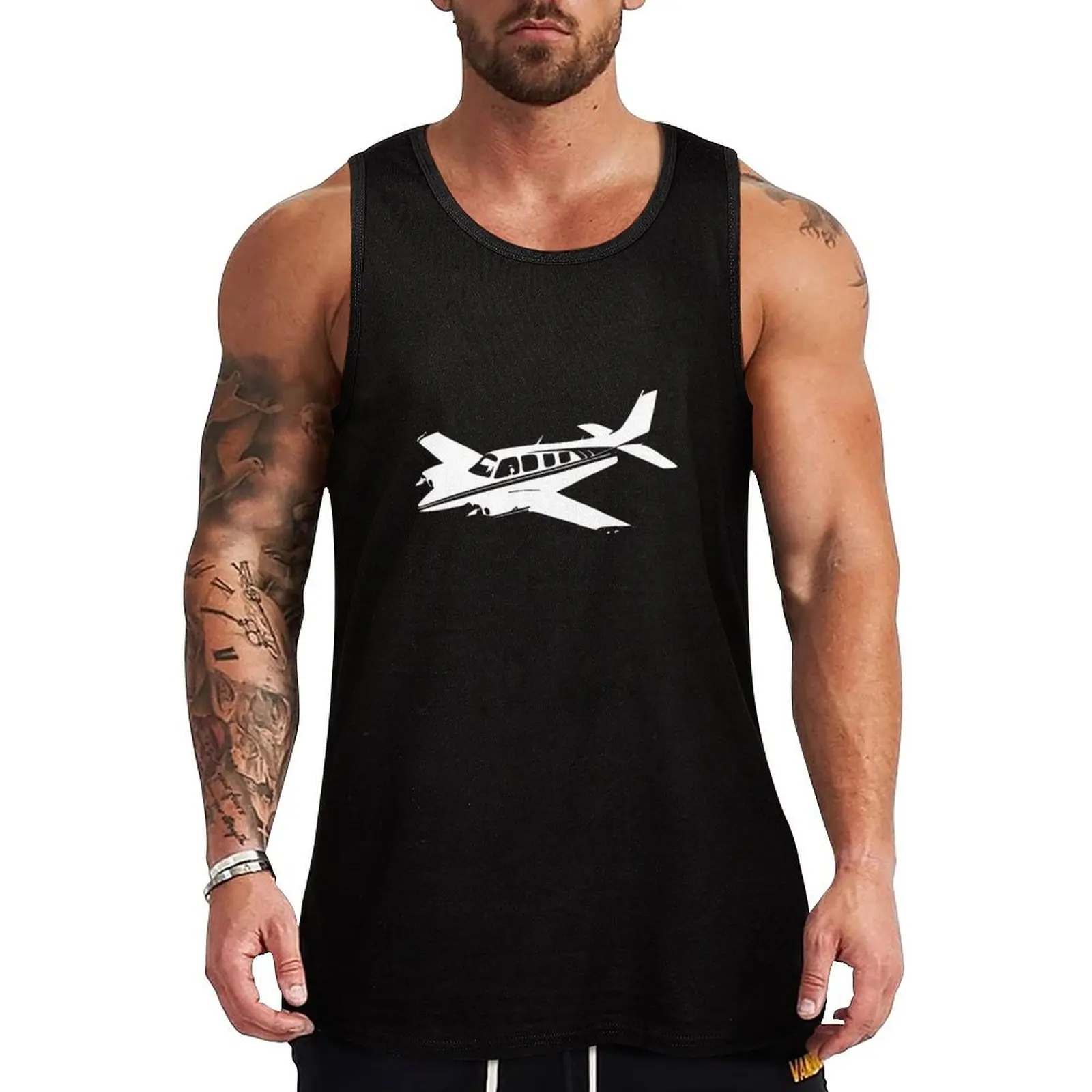 Beechcraft Baron 58 Tank Top T-shirt male summer 2024