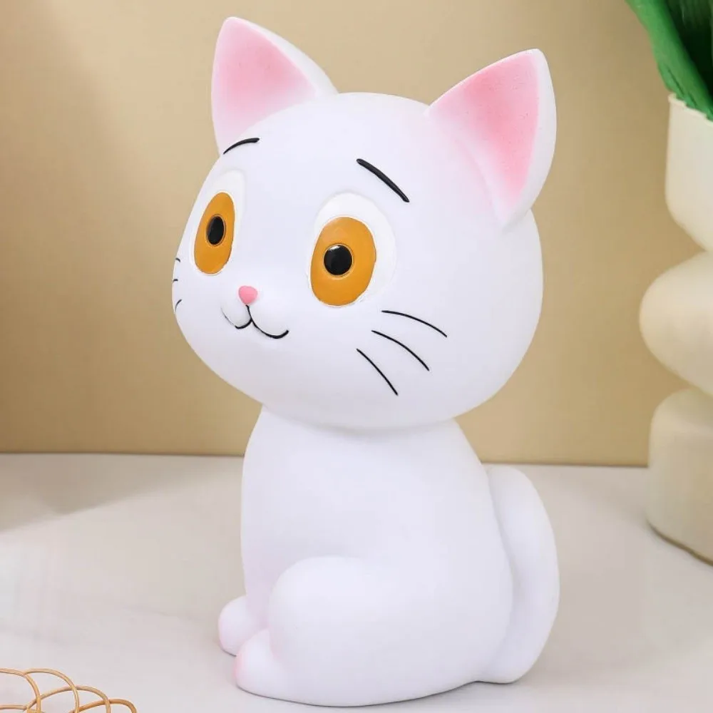 Tirelire Anti-chute pour chat noir, réservoir d'épargne, grande capacité, tirelire pour chat de dessin animé, modèle de chat à collectionner