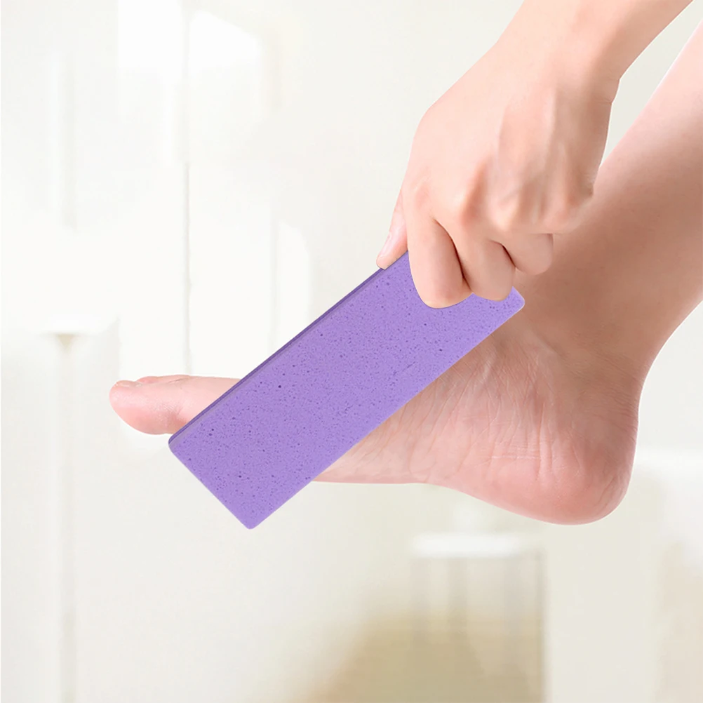 3 pezzi di pietra pomice lima per piedi doppia faccia rimozione calli pelle morta scrubber pedicure strumento cura del piede per anziani alti