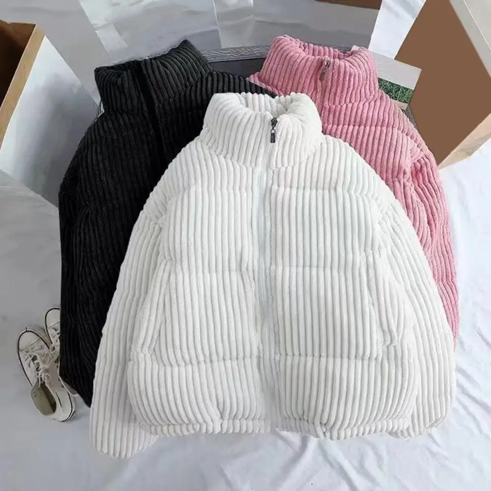 

Autumn Cotton Corduroy Jacket Women's Short Winter Jacket Fashion Cotton Jacket Loose Fitting