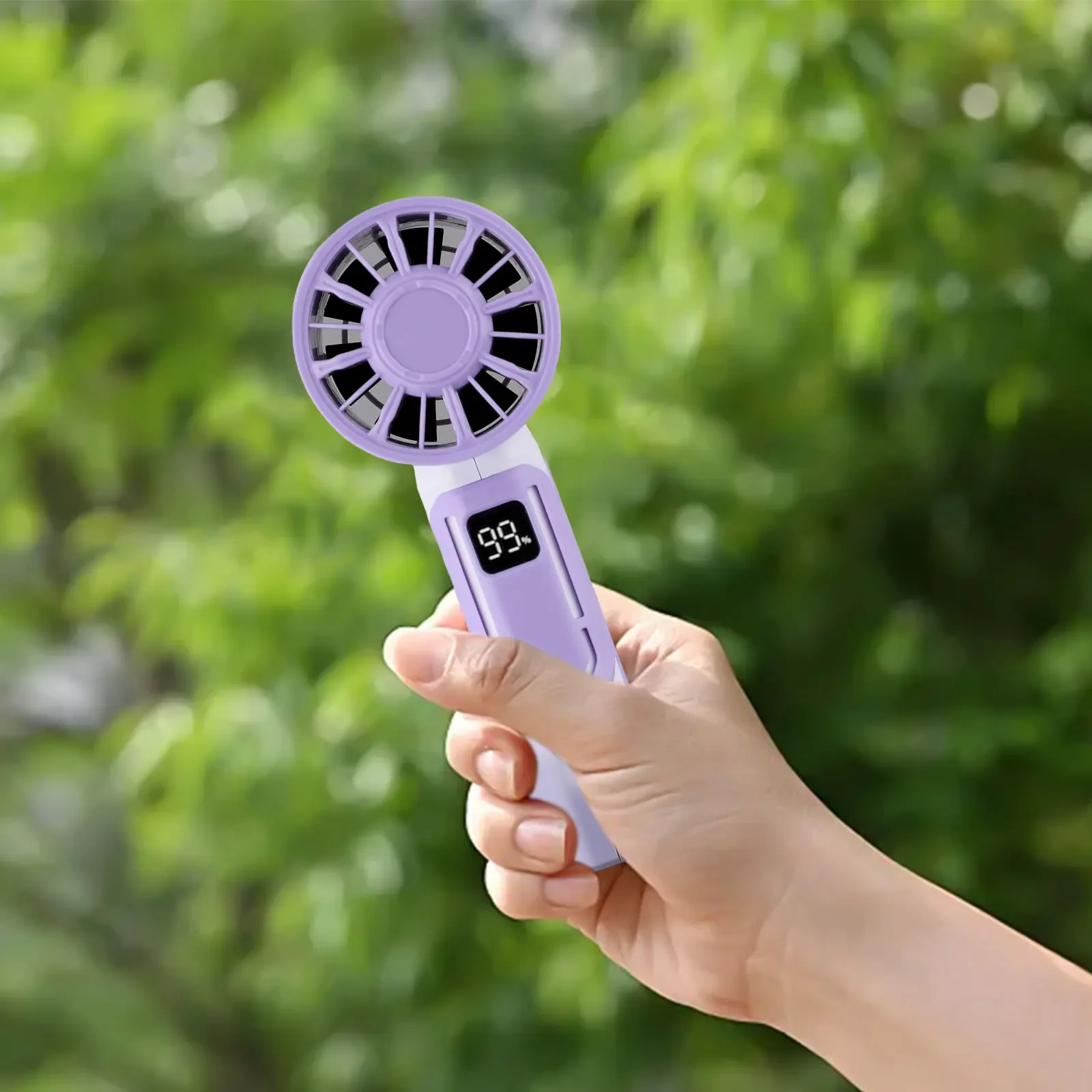 

1set Jet Fan 100 Speed Wind Cooling Fan USB Rechargeable Portable Silent Handheld Fan 150*70*50 Mm Power Tools Accessories