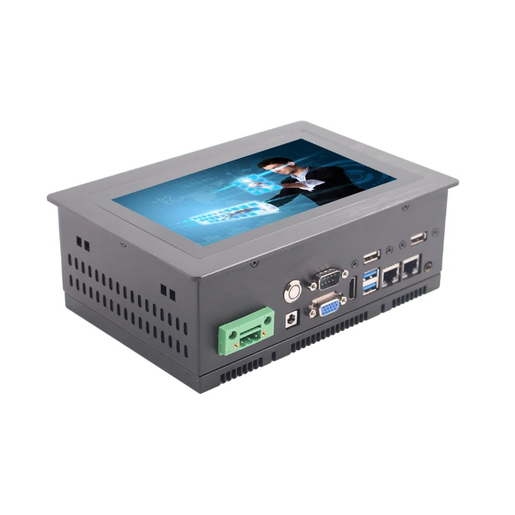 

7 Inch Window Linux OS Ip65 Capacitive Touch Screen Embedded Fanless Industrial All In One Computers Panel Pc