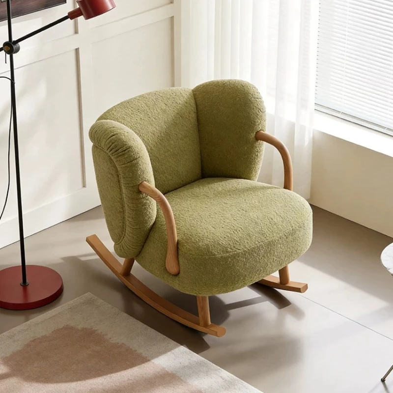 Vintage Single Chair Arm Sofa Comfy Adults Reading Chair Relaxing Rocking Sillones Relax Reclinable Mid Century Furniture