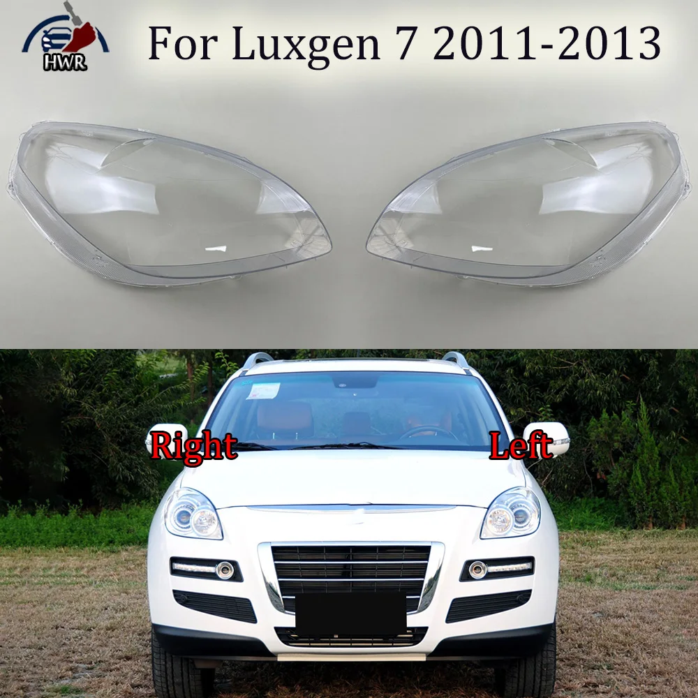 

For Luxgen 7 2011 2012 2013 Headlamp Transparent Cover Lamp Shade Headlight Shell Lens Plexiglass Replace Original Lampshade