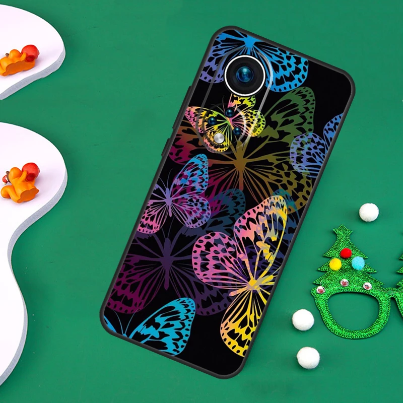 حافظة فراشة فاخرة لهاتف Honor 200 Pro X9c X9b X9a X8a X8b X7a X6a X8 X9 50 70 90 Magic 5 6 7 Lite Cover