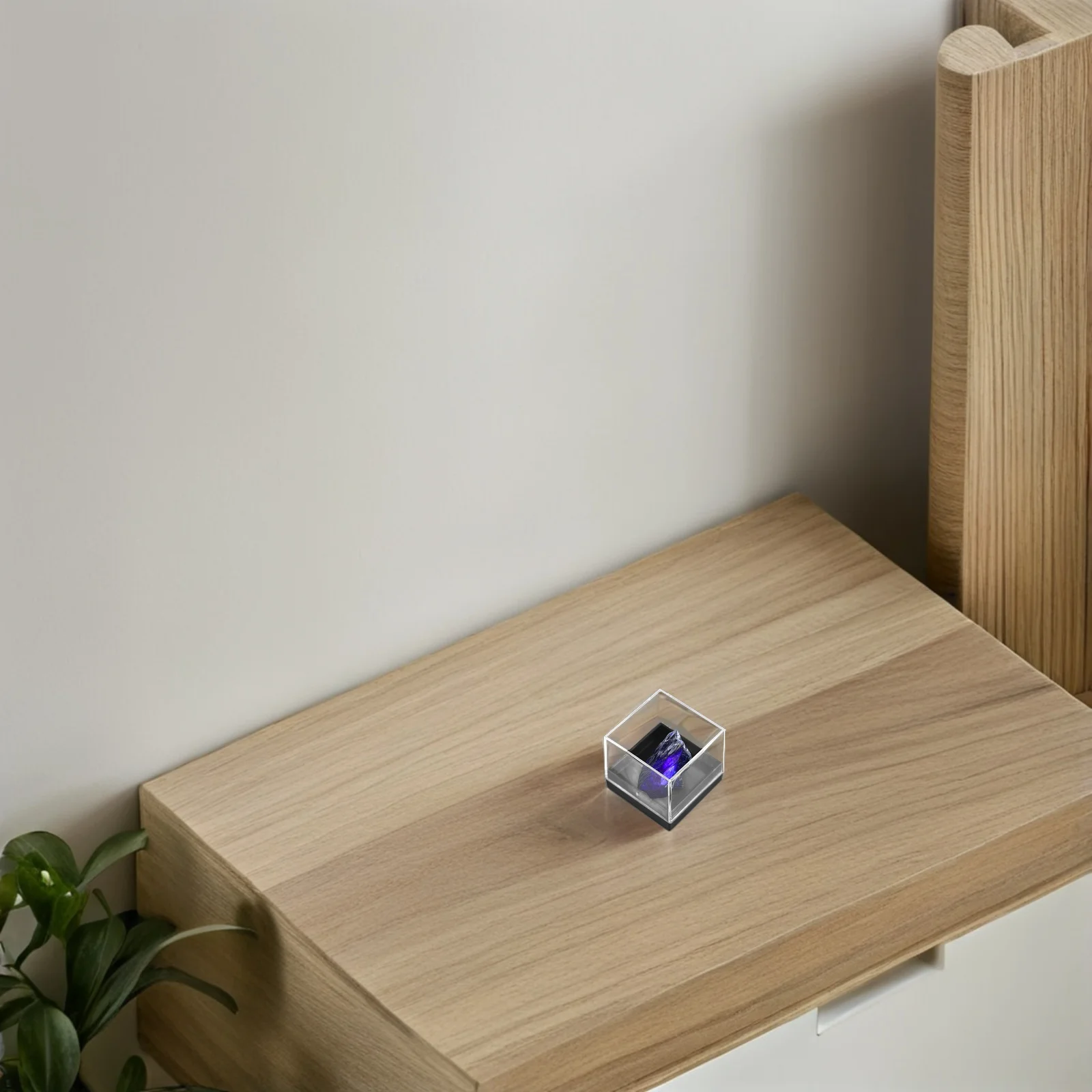 Afbeelding 5: 12 stuks plastic specimendoos vierkante vitrine voor minerale collectie opslag transparante organizer box krasbestendig