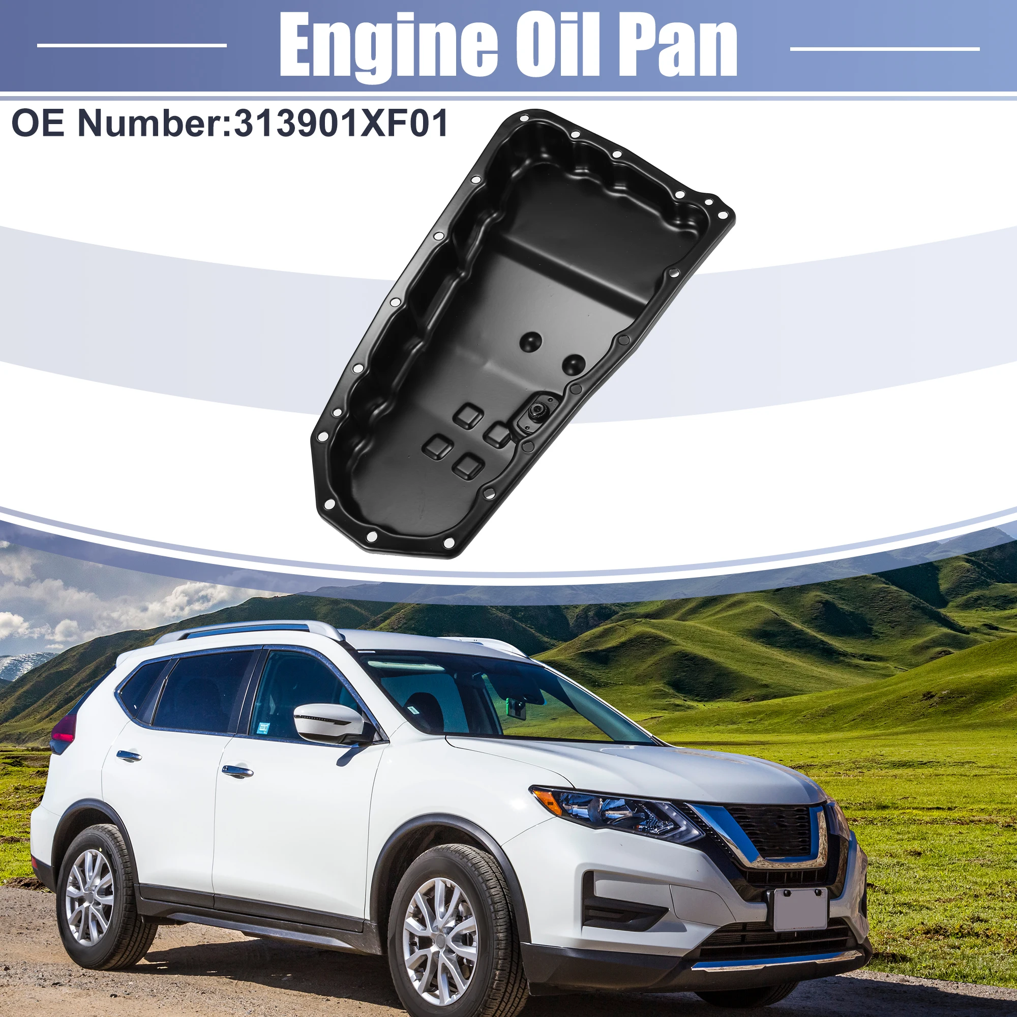 X Autohaux 1pcs Car Engine Oil Pan No.313901XF01 for Nissan Juke 2011-2014 for Nissan Rogue 2008-2013 for Nissan Rogue Select