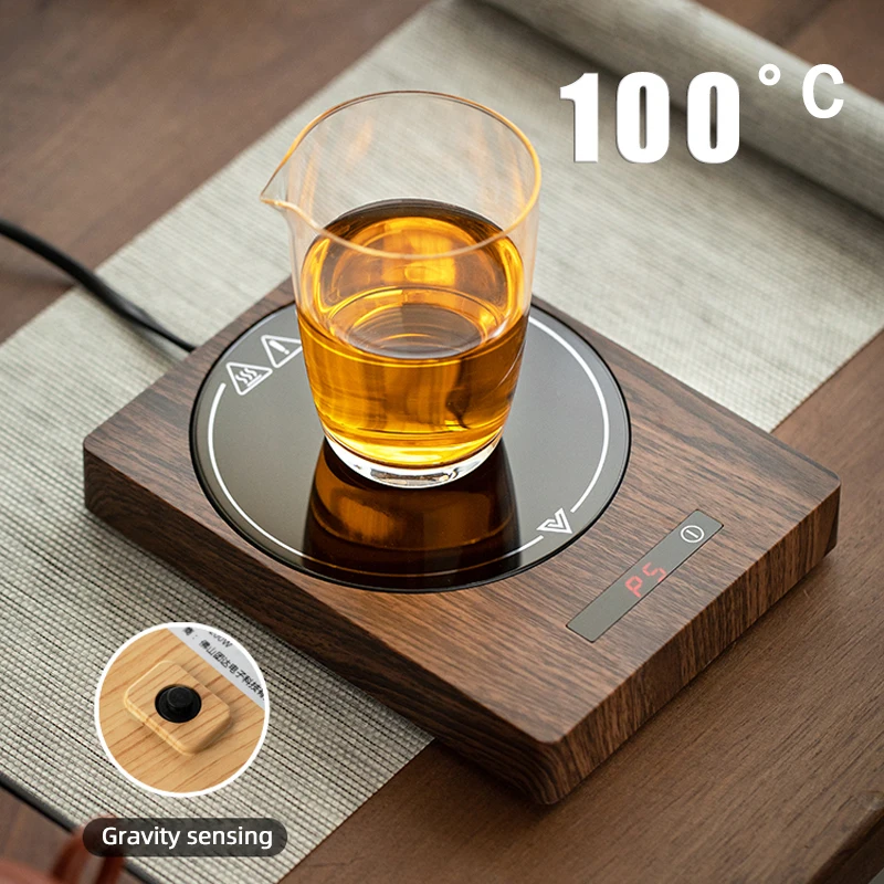 200W Cup Heater Coffee Mug Warmer 100°C Hot Tea Maker 5 Gear Warmer Pad Heating Coaster Electric Hot Plate For Milk Tea 220V