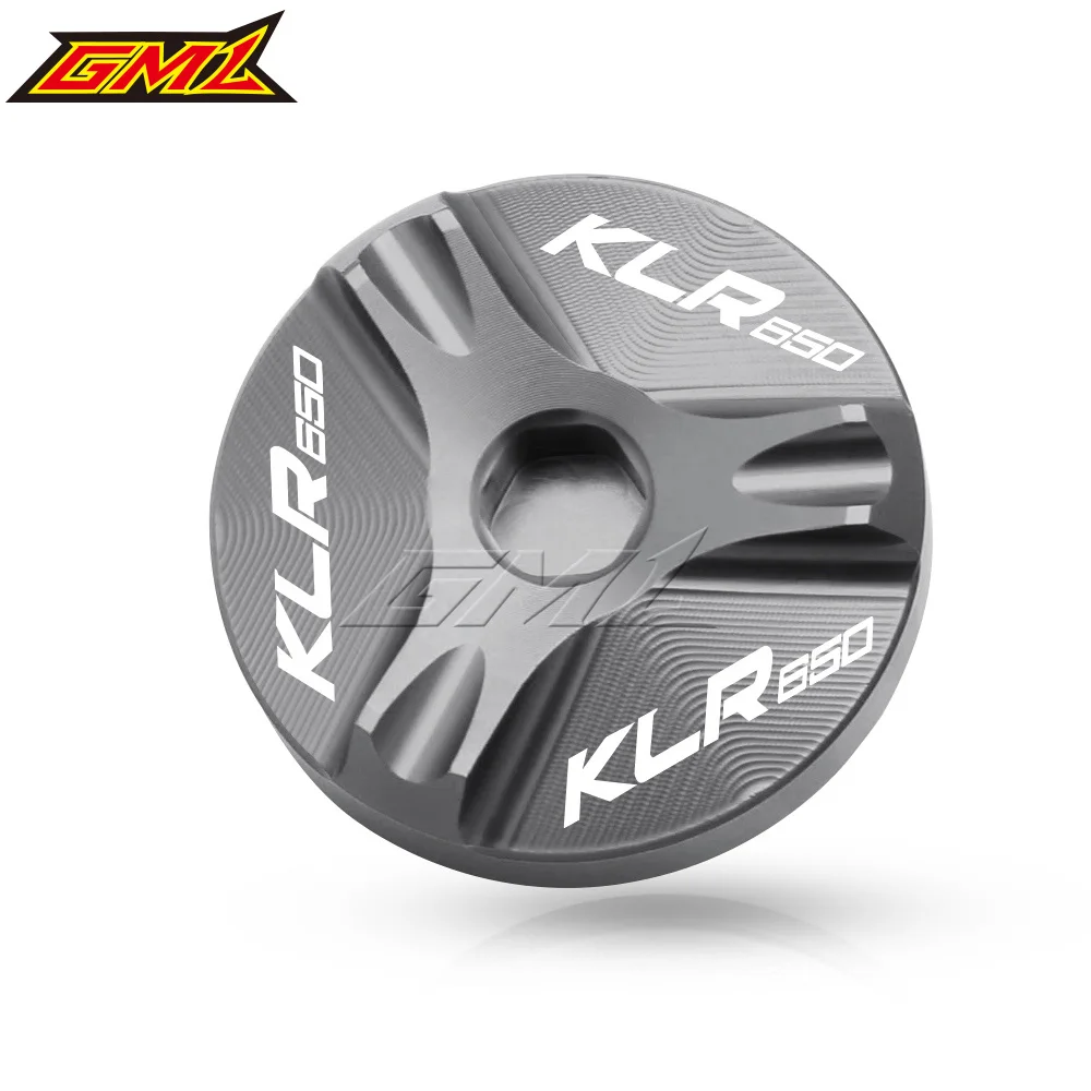 For Kawasaki KLR650 KLR 650 1984-2015 Motorcycle  Accessories Aluminum Engine Oil Drain Plug Sump Nut Cup Cover Oil Filler Cap