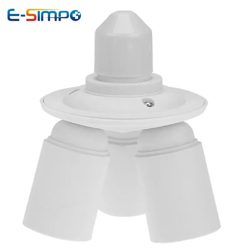 Imagem -02 - Edison Parafuso Cfl Lâmpada Led Adaptador Base Bulb Anti-flame Pbt Pingente Montagem no Teto Tomada de Luz Extensor Splitter E27 E26