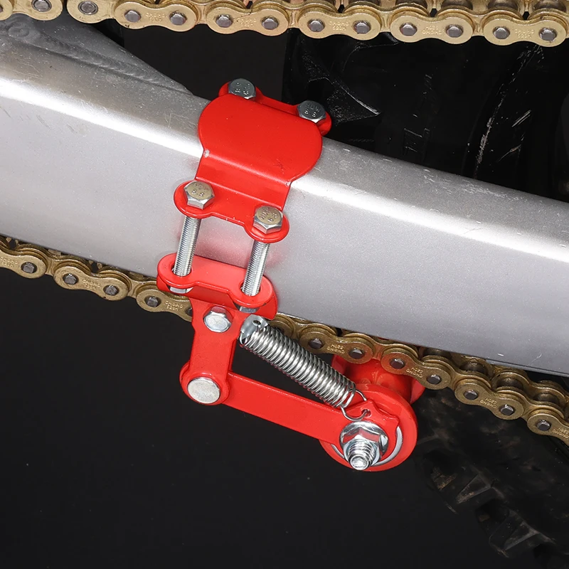 Tensor de cadena ajustable automático para motocicleta y regulador modificado, control de tensión ajustable, tipo perno fi fácil de instalar