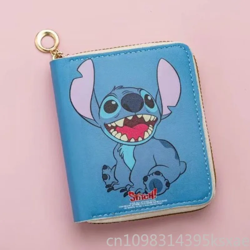 

Disney Stitch Multi function Men s Compact Zipper Wallet Cartoon Mini Coin Purse and Card Holder For Students Boys Daily Use