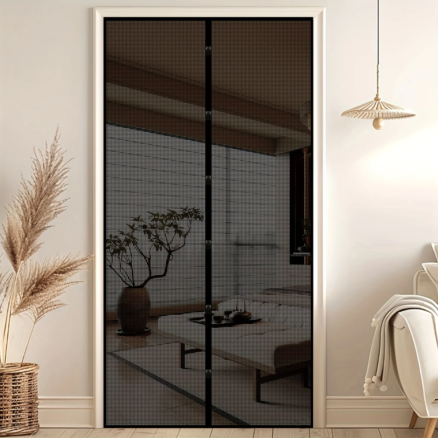 1 قطعة باب الشاشة المغناطيسية الحيوانات الأليفة ودية الحشرات والدليل على تدفق الهواء النقي سهلة التركيب لغرفة النوم غرفة المعيشة شرفة الصيف ديكور المنزل