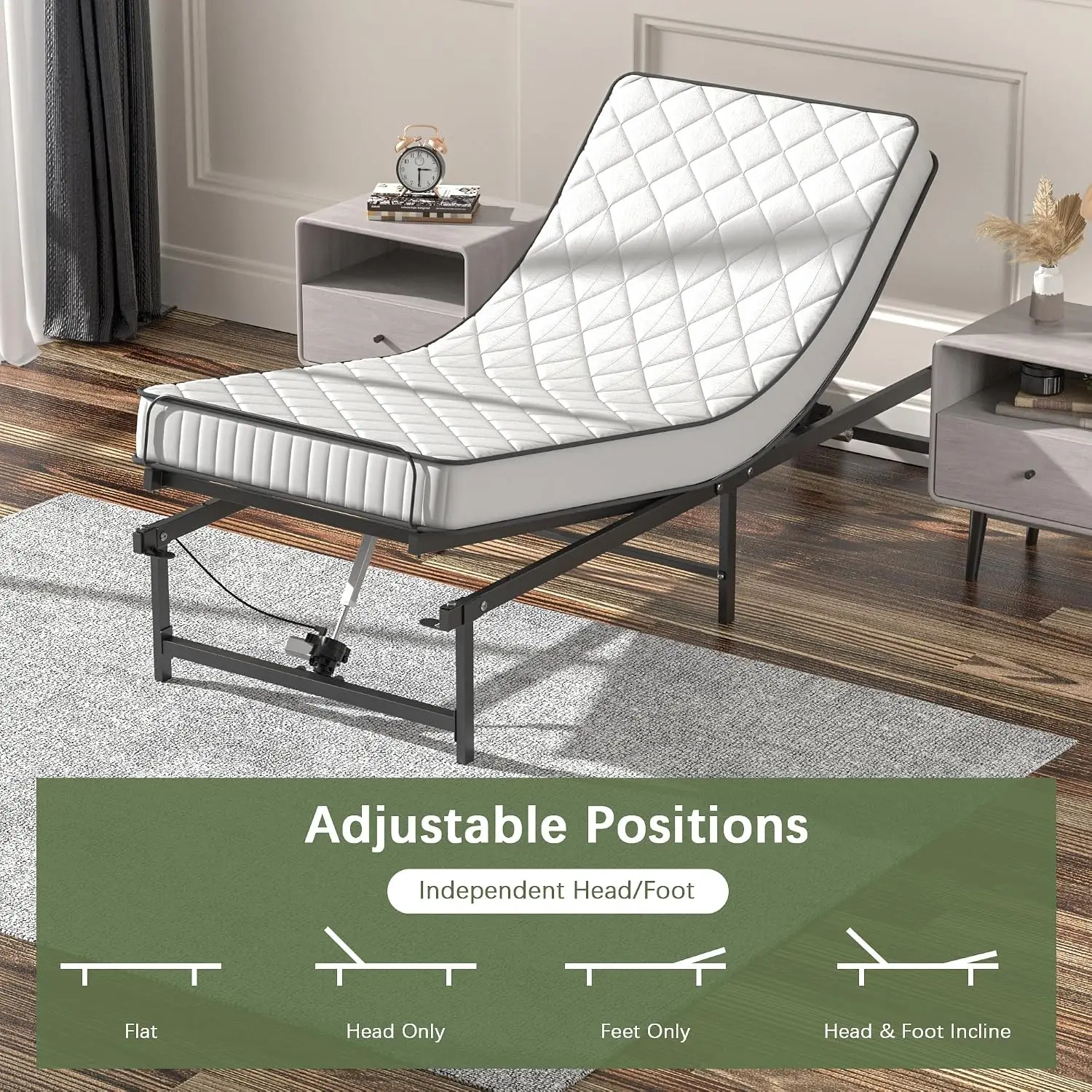 Adjustable Bed Frame Twin XL Electric Adjustable Bed Base view 3