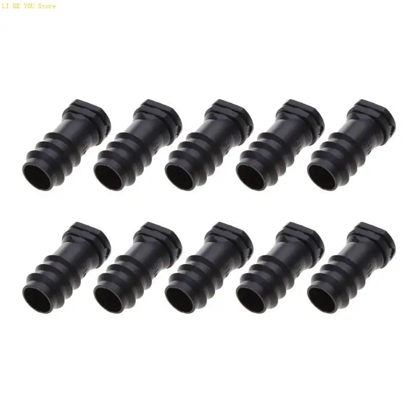 W3JE 10PCS Drip Irrigation Fittings End Plugcde Bed Beed Connectors Конечные крышки пластиковая штекер