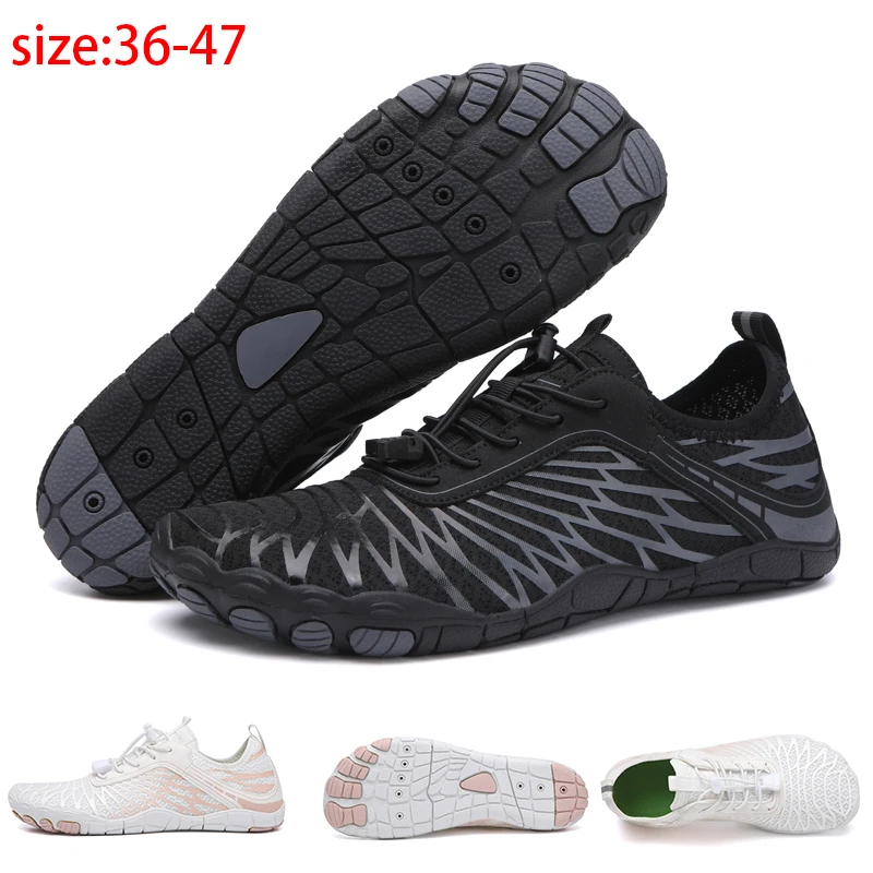 

Men's Quick-Drying Water Shoes Non-Slip Outdoor Beach Sandals Fitness Yoga Women's Five-Finger Upstream Wading Shoes Size 36-47