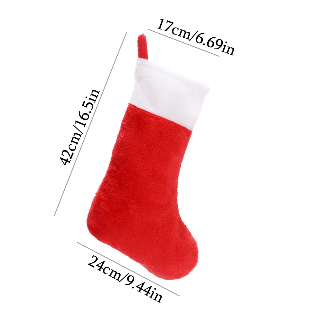 6/10Pcs Christmas Stockings Exquisite Lightweight Fireplace Ornament Lovely Xmas Tree Decor Large Capacity Type