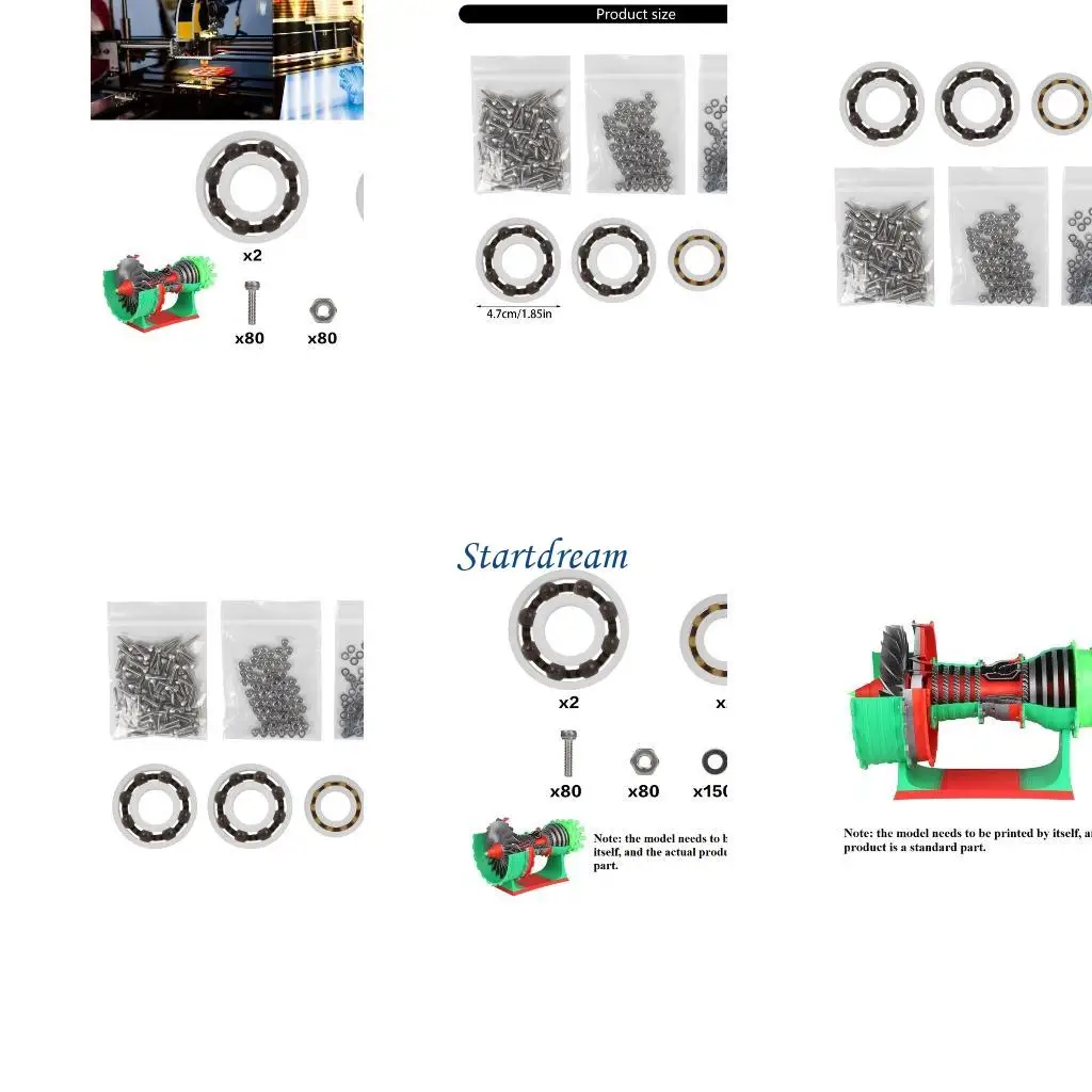 

MH006 Реалистичный -печатный набор модели авиационного двигателя Printauls Jet Engine K92C