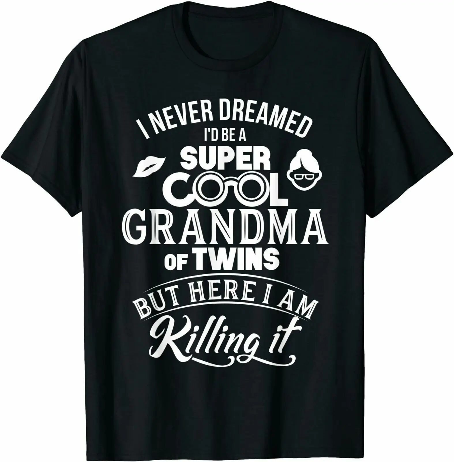 

Funny Super Cool Grandma Of Twins Mothers Day T-Shirt Gift, Size M - 3XL