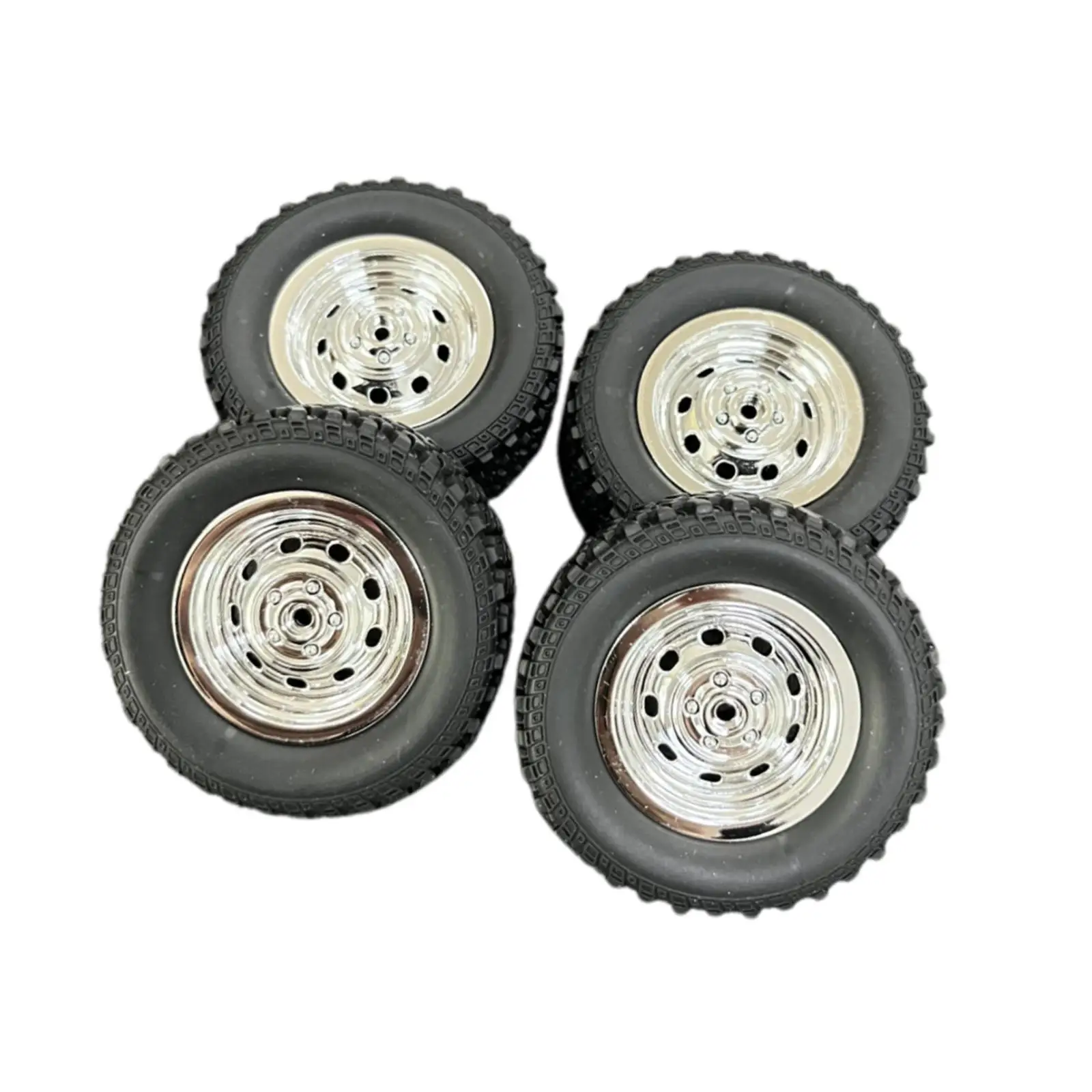 4 Pieces RC Wheels and Tires Set Sturdy RC Crawler Car Tires for MN82 MN78 1/12