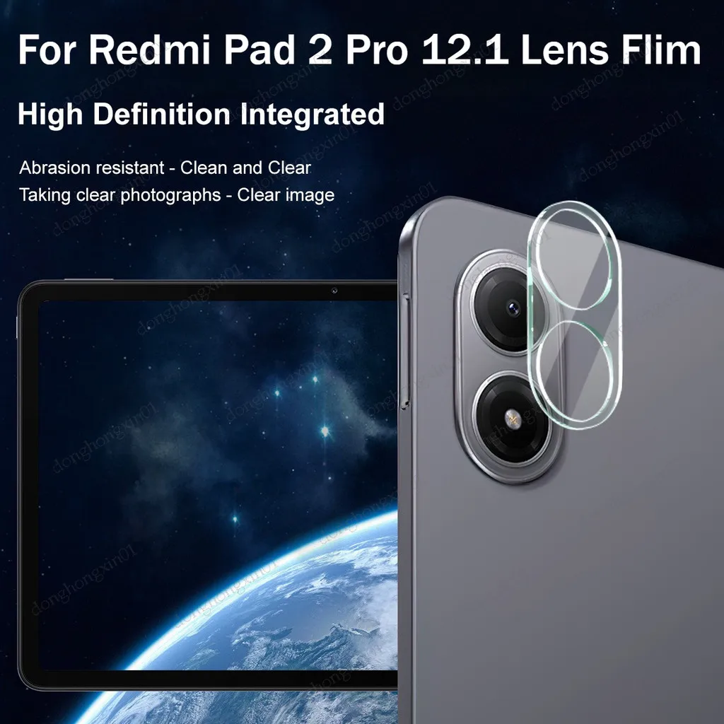 

3 шт. для Redmi Pad 2 Pro 12,1 "2025 задняя камера закаленное стекло для Redmi Pad2 Pro Защитная пленка для задней линзы HD прозрачные закаленные пленки