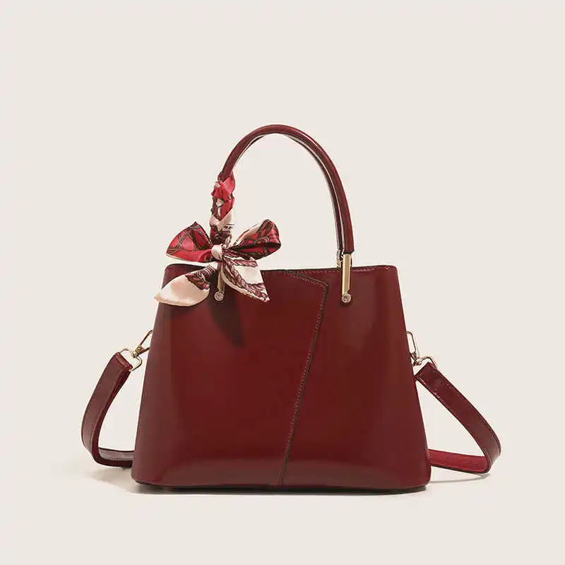 

Classic Office Lady Handbags Fashion Solid Color High-quality PU Cross Body Bags Elegant Simple Women Shoulder Bag