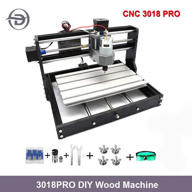 DIY CNC 3018 Pro Engraver Mini Wood Router GRBL Control Router 3 Axis Laser Engraving Machine and Wood Routers