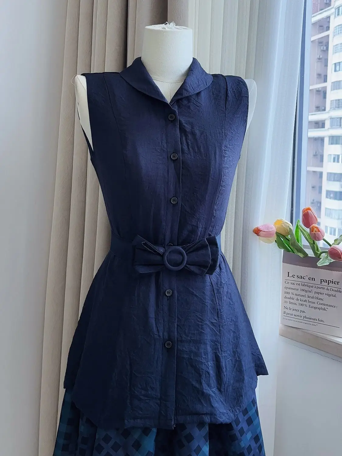 French Dresses 2-Piece Set Top+Skirt Vintage Women Harajuku Y2k 90s Polo Tank Top Slim Fairy Hot Sweet Plaid Elegant Chic Summer