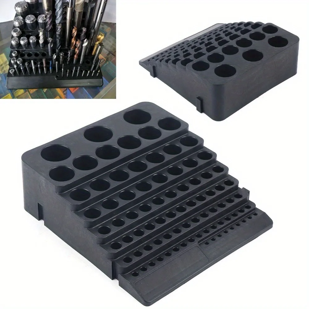 Holes Milling Cutter Storage Box Multifunctional Drill Bit Storage Organizer Case Tool Holders Large Capacity Storage Box