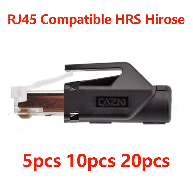 Compatible HRS Hirose TM21P-88P Crystal Headers Profinet/EtherCat Shielded RJ45 Gigabit Network Japanese Style Crystal Head