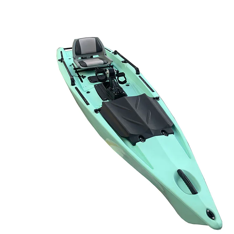 

6Hp 2022 14ft single dinghy 100cm wide loading capacity 300kg fishing kayak with pedals