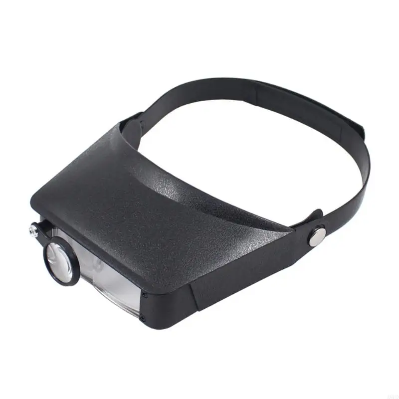 A6HD Portable Head Mount Magnifier 1.5X/3X/9.5X/11X Head-mounted Glass Handsfree Glasses for Close Work